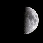 Luna al Primo Quarto da Vimodrone