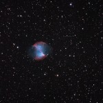 Dumbell Nebulosa planetaria  nella costelalzione della Volpetta. Autore Alessandro Speranza