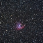 Nebulosa ad emissione in Cassiopea, chiamata Nebulosa Pacman. autore Alessandro Speranza