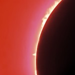 Protuberanze soalri  ripresa da Lanzo d'Intelvi